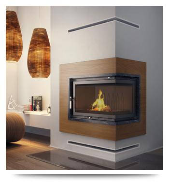 Focar din fonta Zuzia 16 kW BS sticla dreapta